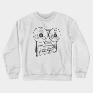 Vintage Reel to Reel Music Man Crewneck Sweatshirt